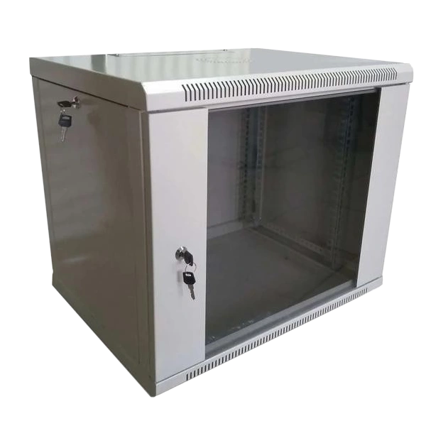 Шафа коммутаційна настінна 9U 600x600 розбірна · Hypernet WMNC66-9U-FLAT-AC
