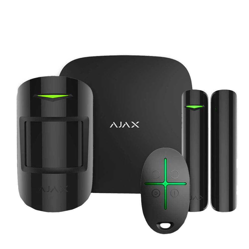 Комплект · Ajax StarterKit 2 (8EU) black охоронної сигналізації