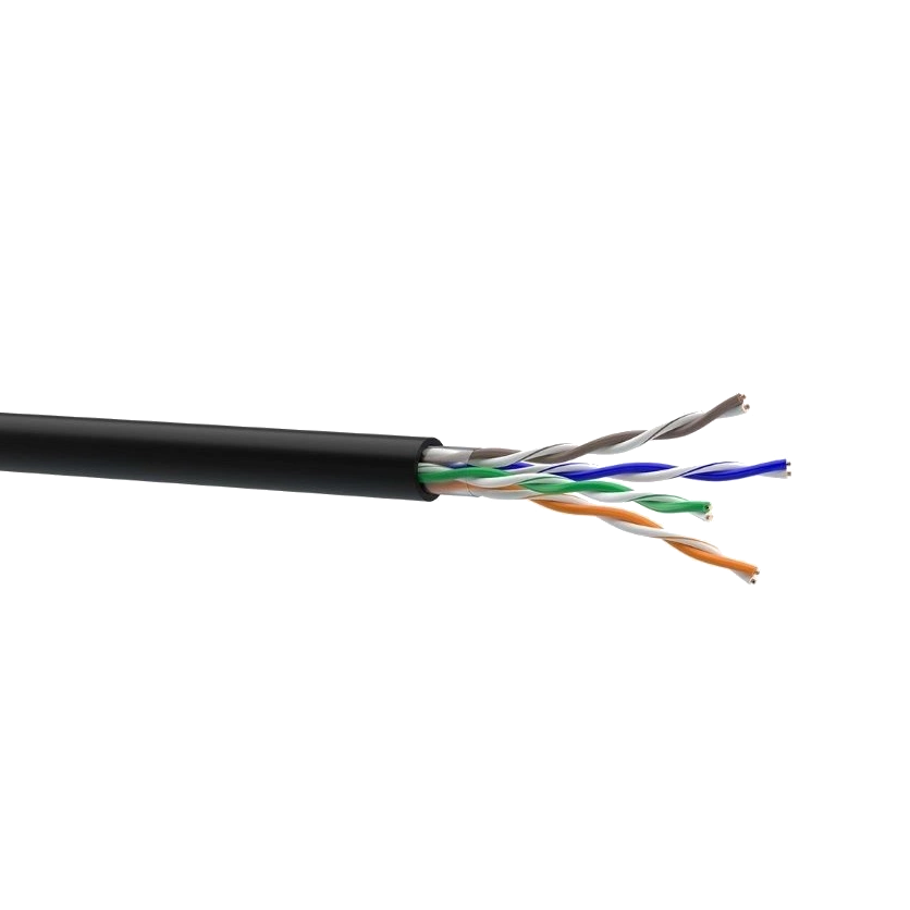 мідь зовнішній ЗЗКМ · Кабель Cat. 5e U/UTP 4x2x24 AWG PE (К)(70910031) бухта 500м.