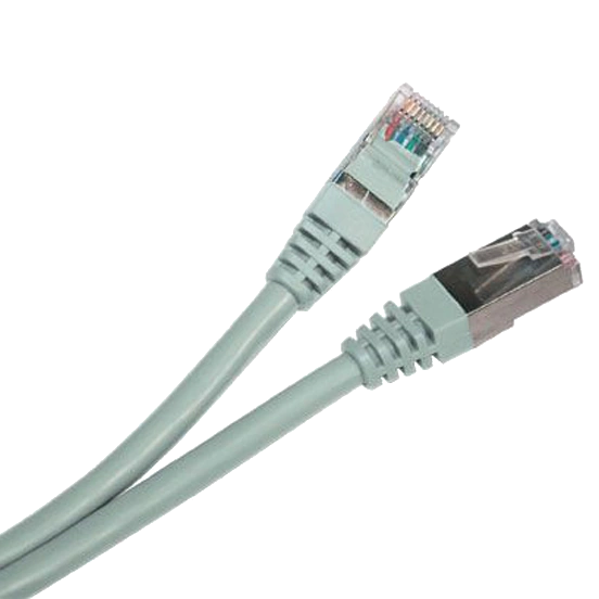Патч-корд серый · FTP, 10 м, кат. 5e
