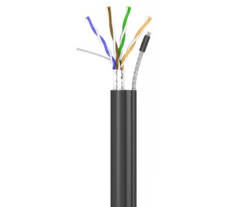 Кабель OK-net трос 500м · КППЕт-ВП (100) 4 2 0,51 (FTP-cat.5E) OK-net, СU, ПЭ, экр., З трос. 7 * 0,5