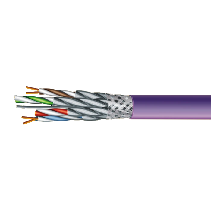 Кабель ЗЗКМ (FTP мідь безгалоговий LSZH) · Category 7e S/FTP LSZH 4х2х23 AWG (70910151) бухта 500м.