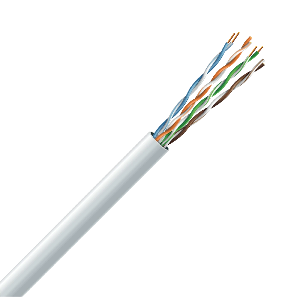 мідь внутрішній ЗЗКМ · Кабель Cat. 5e U/UTP 4х2х24 AWG, бухта 305м.(7091001)