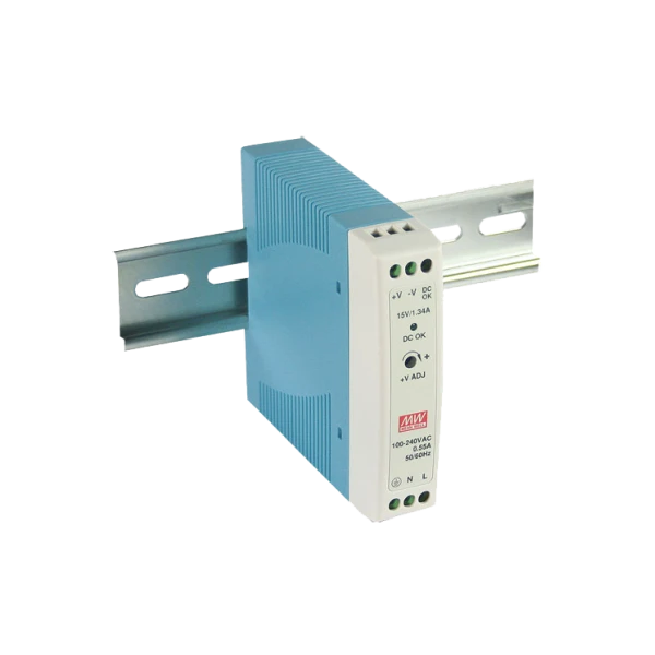Блок живлення MeanWell · MDR-20-12 (1.67А для монтажа на DIN рейку)
